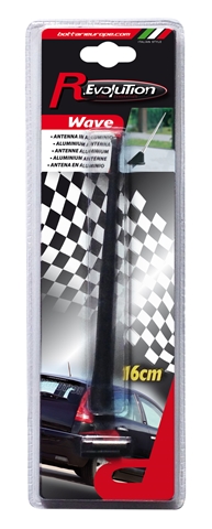  ANTENA ALUMINIU NEGRU 16CM WAVE