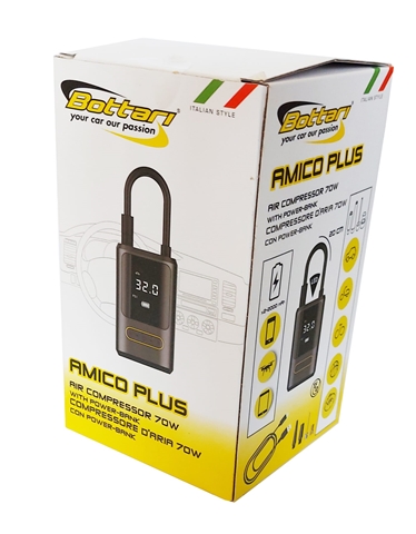  COMPRESOR DIGITAL MOBIL CU MANOMETRU SI POWER BANK