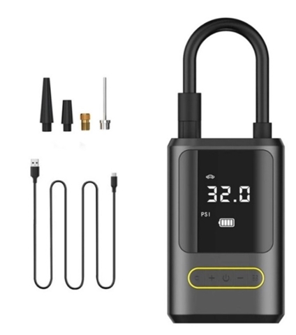  COMPRESOR DIGITAL MOBIL CU MANOMETRU SI POWER BANK