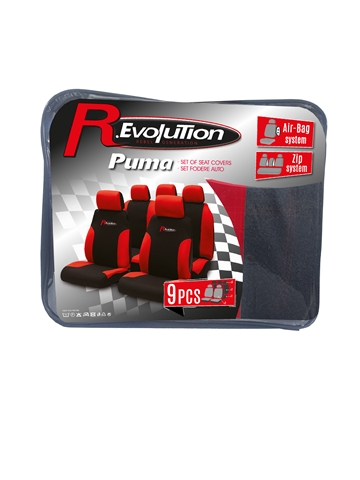  SET HUSE SCAUNE FATA-SPATE NEGRU/ROSU PUMA