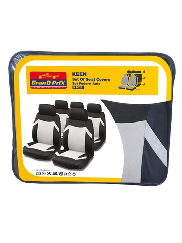  SET HUSE SCAUNE FATA-SPATE NEGRU/GRI KEEN