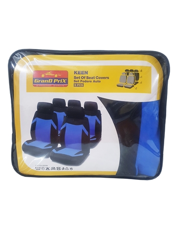  SET HUSE SCAUNE FATA-SPATE NEGRU/ALBASTRU KEEN