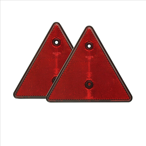  SET 2 TRIUNGHIURI REFLECTORIZANTE ROSII PTR REMORCA