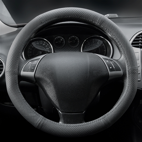  HUSA VOLAN DIN PIELE NATURALA PERFORATA DIAMETRU 35-37CM