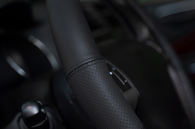  HUSA VOLAN DIN PIELE NATURALA SEMI PERFORATA DIAMETRU 44-46CM