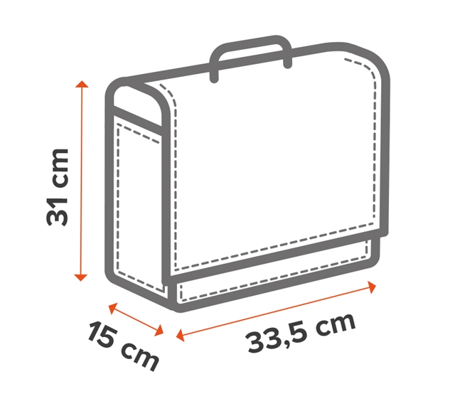 GEANTA DEPOZITARE PORTBAGAJ MARIMEA L 33.5X15X31CM