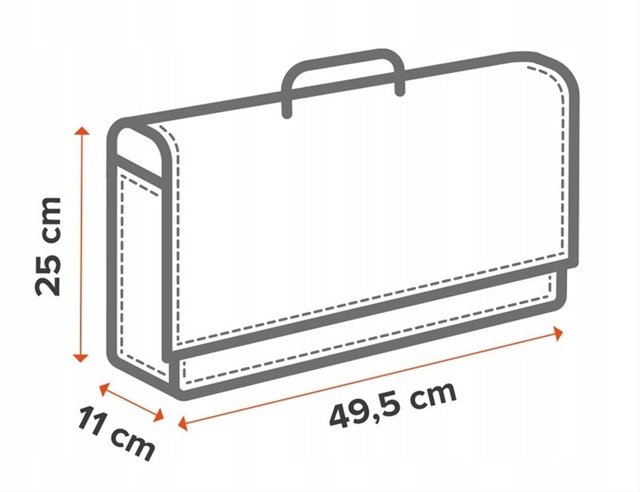 GEANTA DEPOZITARE PORTBAGAJ MARIMEA XL 49.5X11X25CM