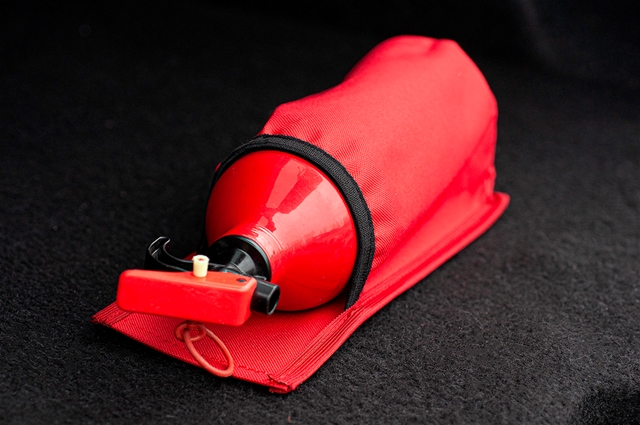  GEANTA DEPOZITARE EXTINCTOR CU ARICI ROSIE 27X10.5X19CM