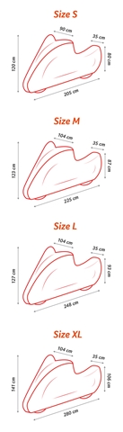  PRELATA MOTOCICLETA MARIMEA L 248X104X127CM
