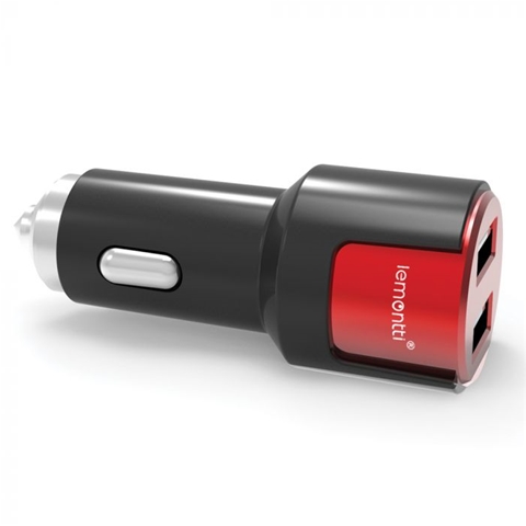 INCARCATOR AUTO QUALCOMM 3.0 DUAL USB TYPE-C NEGRU-ROSU 3.1A-T.VERDE 0.1 LEI/BUC