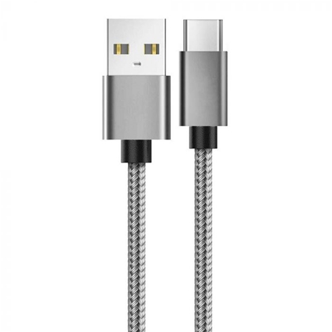  CABLU USB TYPE-C GRI 1.5M IMPLETITURA TEXTILA-T.VERDE 0.1 LEI/ BUC LEMONTTI
