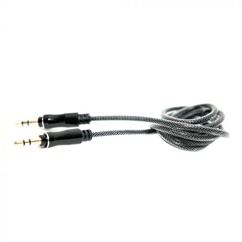  CABLU AUDIO JACK 3.5MM NEGRU 1M IMPLETITURA TEXTILA-T.VERDE 0.1 LEI/ BUC LEMONTTI