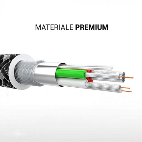 SF CABLU TYPE-C LA TYPE-C GRI 1.5M IMPLETITURA TEXTILA-T.VERDE 0.1 LEI/ BUC