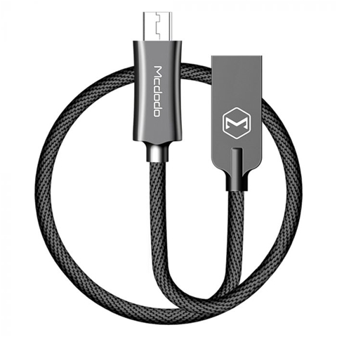  CABLU KNIGHT MICROUSB NEGRU 1.5M, IMPLETITURA NYLON-T. VERDE 0.1 LEI/BUC MCDODO