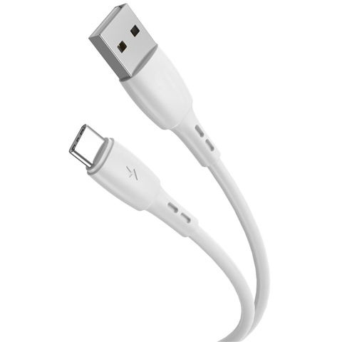 CABLU INCARCARE USB-A LA TYPE-C 1.2M ALB LEMONTTI