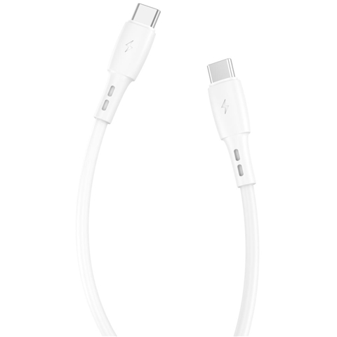 CABLU INCARCARE RAPIDA TYPE-C LA TYPE-C 60W 1.2M ALB LEMONTTI