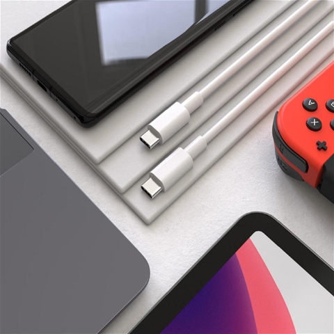 CABLU INCARCARE RAPIDA TYPE-C LA TYPE-C 100W 1.2M ALB LEMONTTI