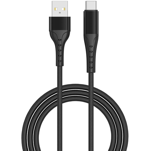 CABLU INCARCARE RAPIDA ALUMINUM USB-A LA TYPE-C 1.2M NEGRU LEMONTTI