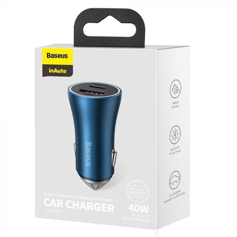  INCARCATOR AUTO QUICK CHARGER ALBASTRU USB SI TYPE-C-T.VERDE 0.18 LEI/ BUC BASEUS