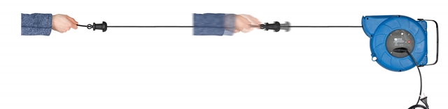 PRELUNGITOR ELECTRIC RETRACTABIL 13M CU PRINDERE IN PERETE