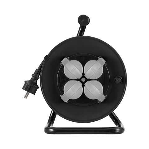  ROLA PRELUNGITOR ELECTRIC CU TAMBUR SI MANER 4 PRIZE CABLU-3X1.5MM L-25M LENA