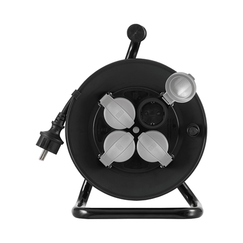  ROLA PRELUNGITOR ELECTRIC CU TAMBUR SI MANER 4 PRIZE CABLU-3X2.5MM L-25M LENA