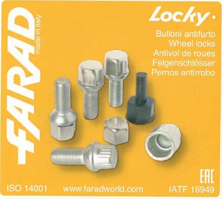  SET ANTIFURT ROTI-M12X1.50X25,BOLTURI HEXAGON 17 -LOCKY