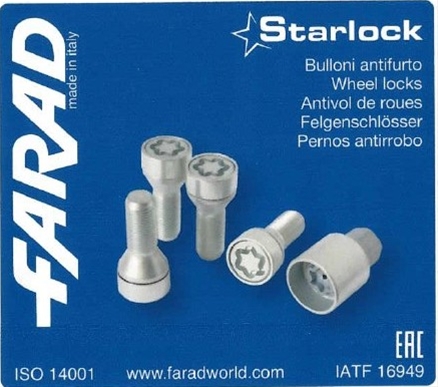  ##SET ANTIFURT ROTI-M12X1.50X23,BOLTURI HEXAGON 17 -STARLOCK