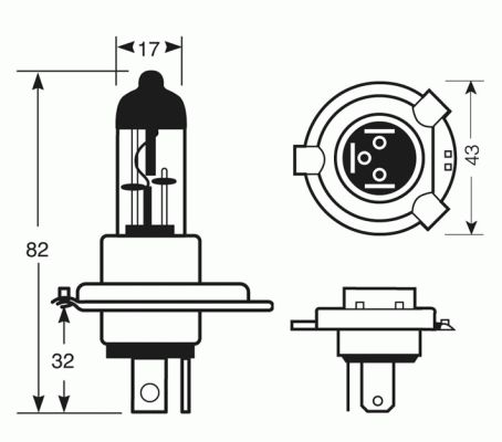  BEC 24V75/70W H4 LSNBB PS RING AUTOMOTIVE
