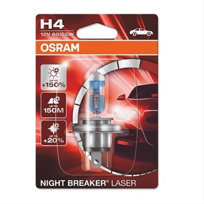  BLISTER 1 BEC MOTO H4 12V 60/55W NIGHTRACER LSNBB (RPNBB) OSRAM