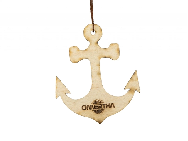  ODORIZANT AUTO FORMA ANCORA CU ESENTA BLACK MIST 30 ML OMERTHA