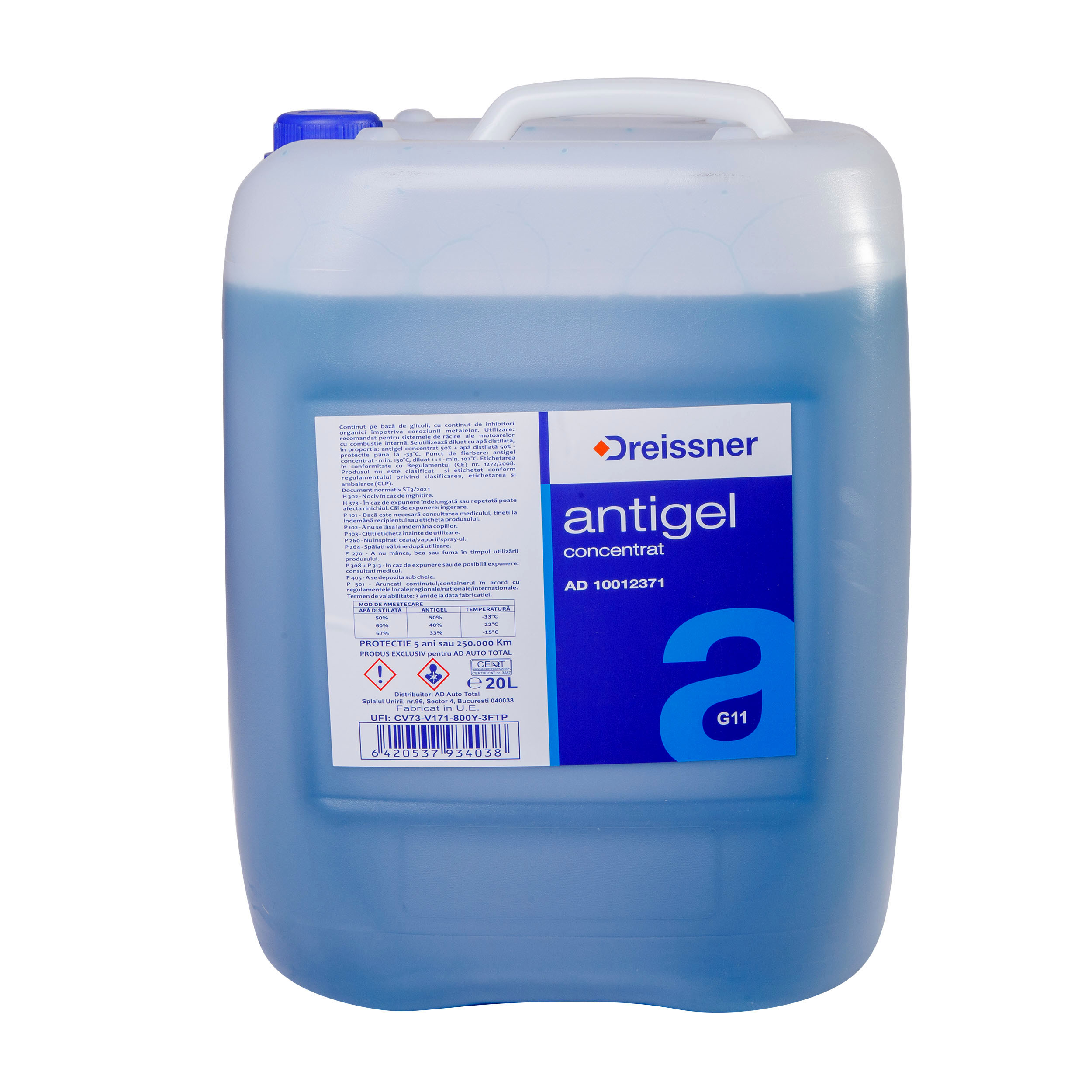  ANTIGEL ALBASTRU CONCENTRAT G11 20L