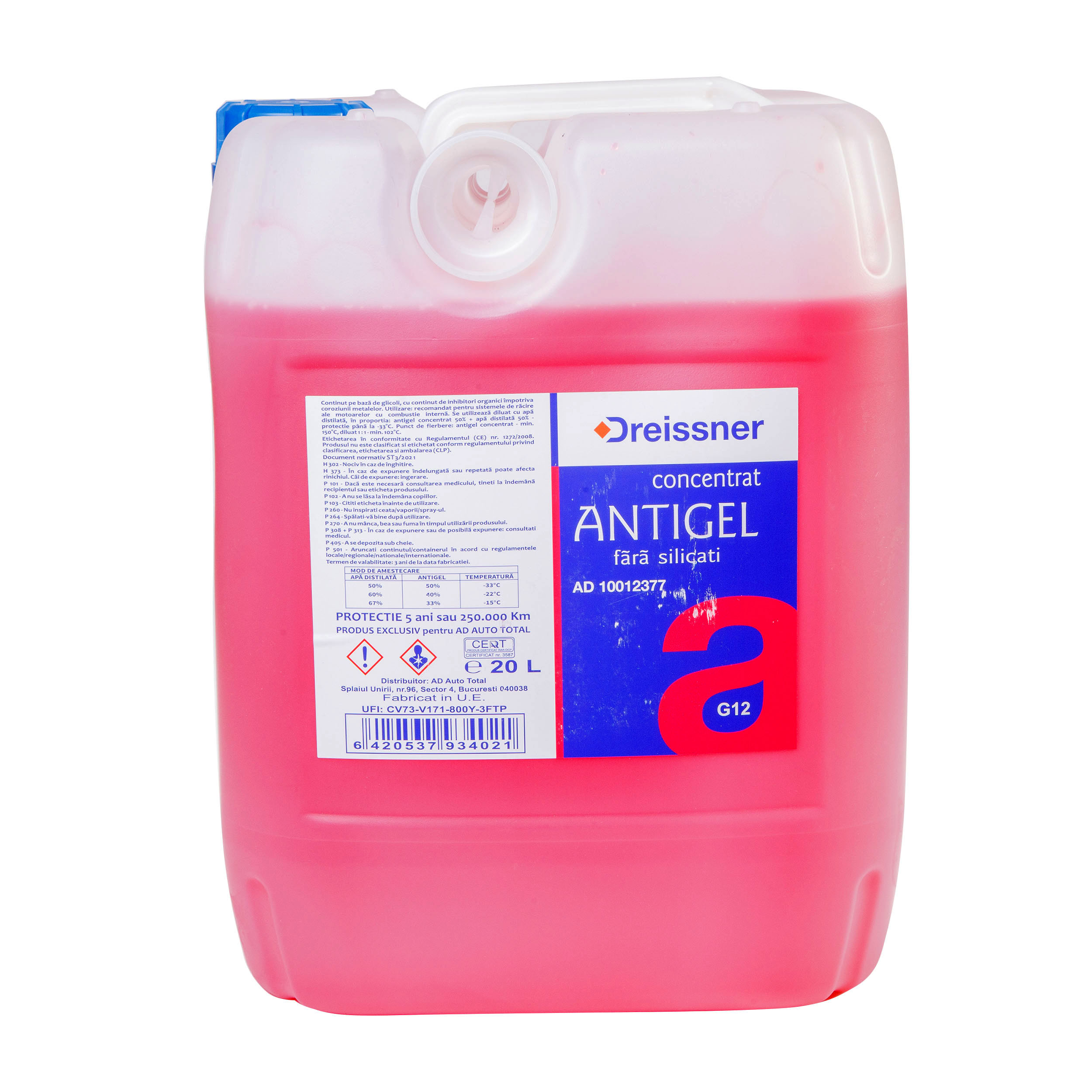  ANTIGEL ROSU CONCENTRAT G12 20L