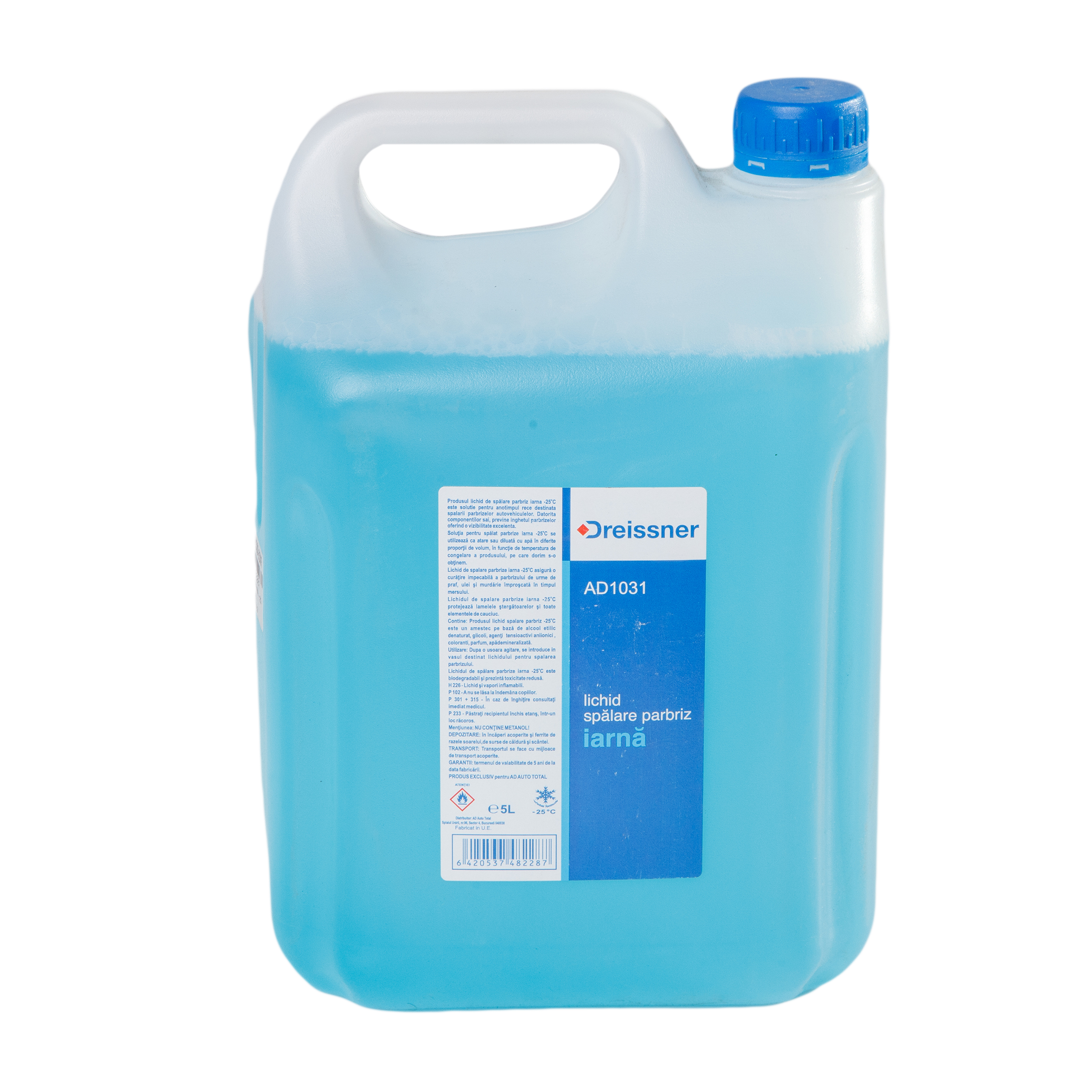  LICHID PARBRIZ ALBASTRU GATA PREPARAT 5L (25) HDPE IARNA
