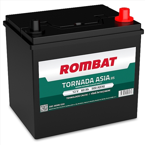 ROMBAT 12V 60AH Akkumulátor 500A J+ TORNADA ASIA