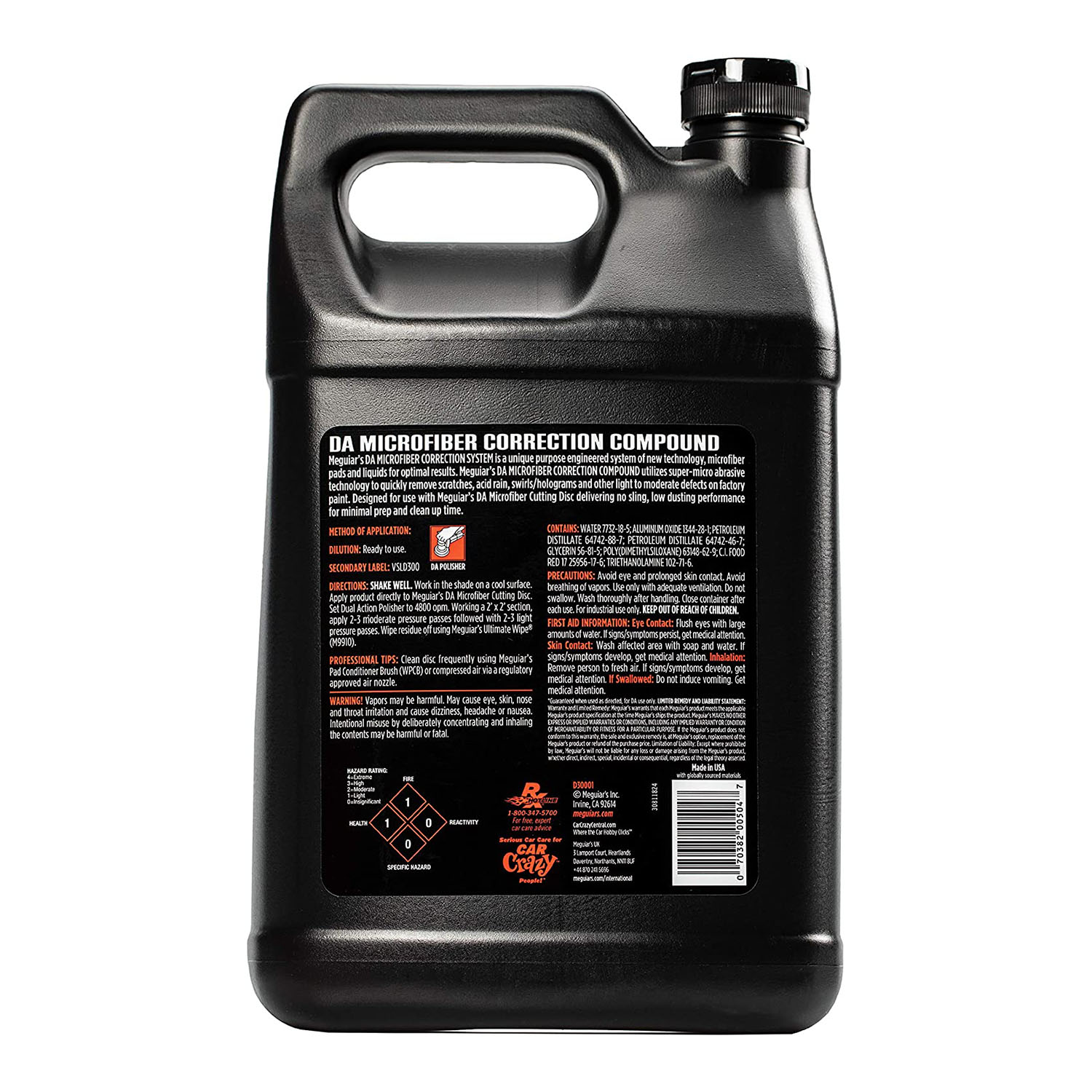  POLISH INDEPARTARE DEFECTE MINORE , 3.78 L, MICROFIBER CORRECTION COMPOUND - MEGUIARS