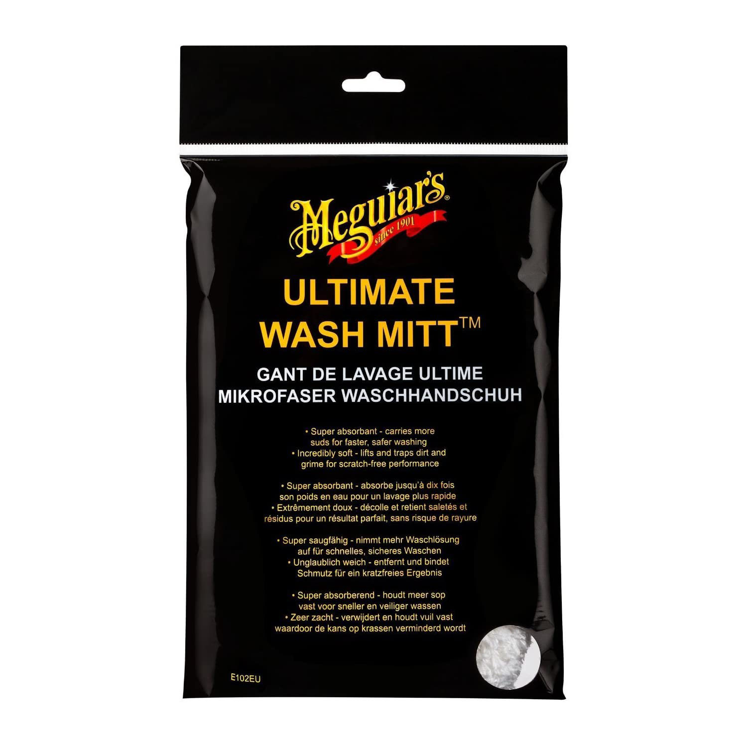  NBB MANUSA SPALARE MICROFIBRA ,MICROFIBER WASH MITT MULTI LANGUAGE MEGUIARS
