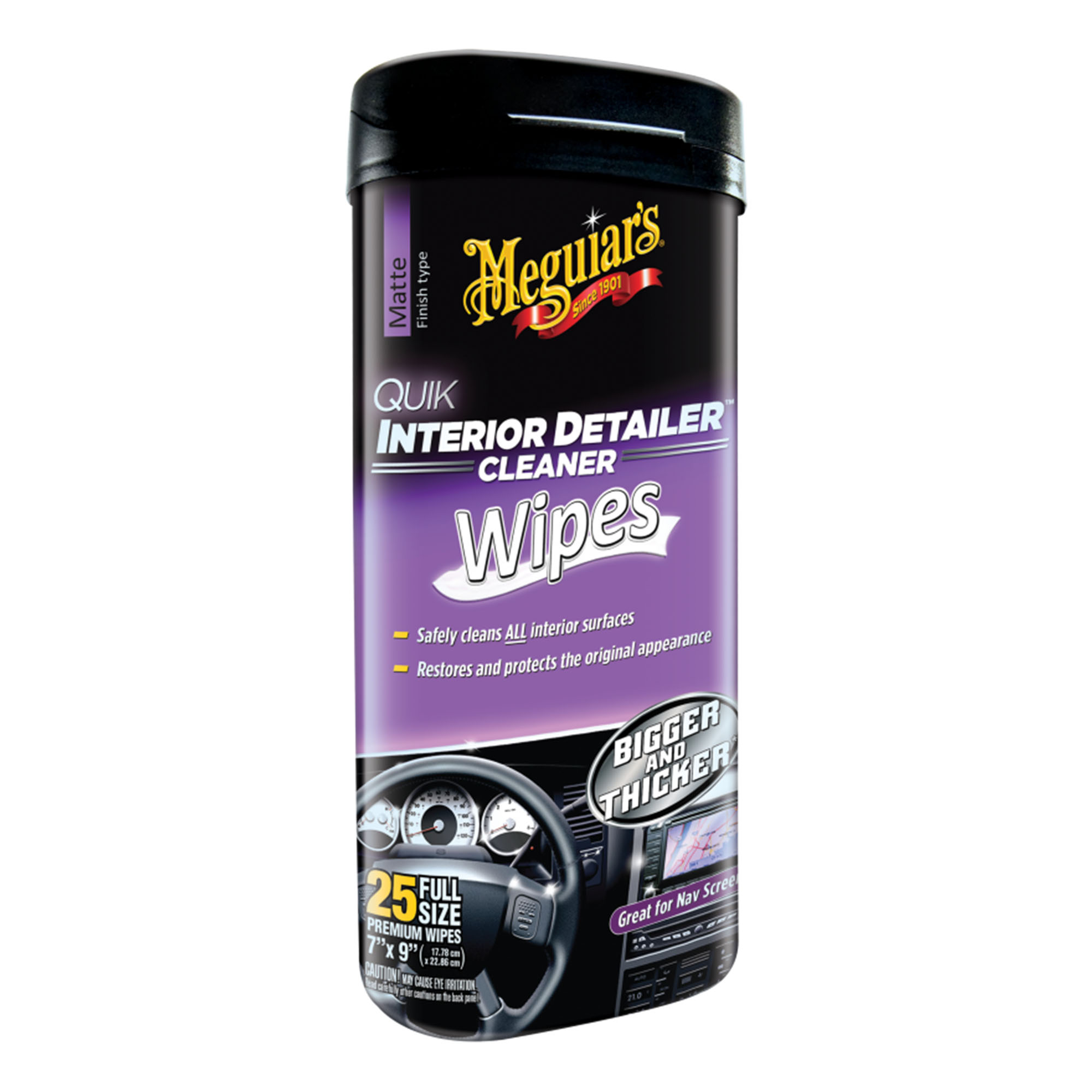  QUIK INTERIOR DETAILER WIPES - MEGUIARS