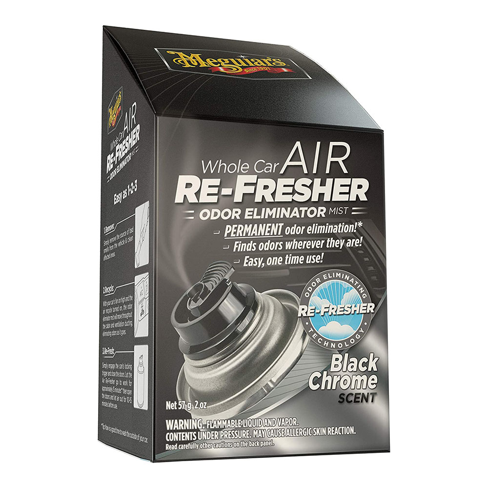  ODORIZANT SPRAY SUB PRESIUNE 57 G WHOLE CAR AIR RE-FRESHER¿BLACK CHROME-EU MEGUIARS