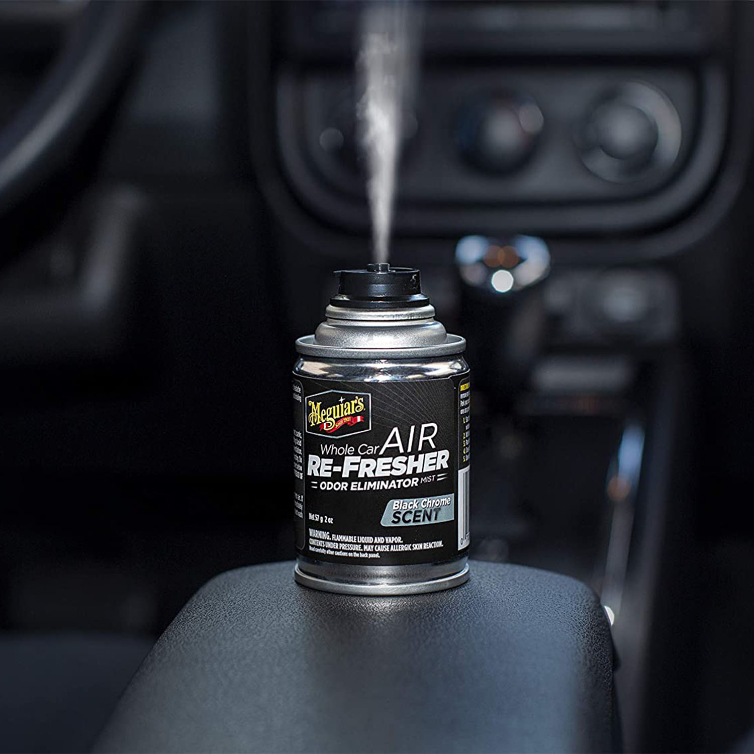 ODORIZANT SPRAY SUB PRESIUNE 57 G WHOLE CAR AIR RE-FRESHER¿BLACK CHROME-EU  MEGUIARS
