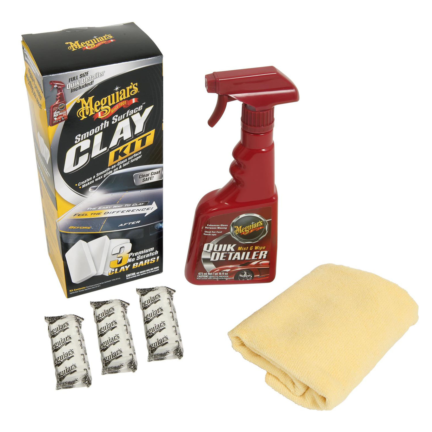  CHIT ARGILA DECONTAMINARE SMOOTH SURFACE CLAY KIT - (3X60G BARS) -MEGUIARS