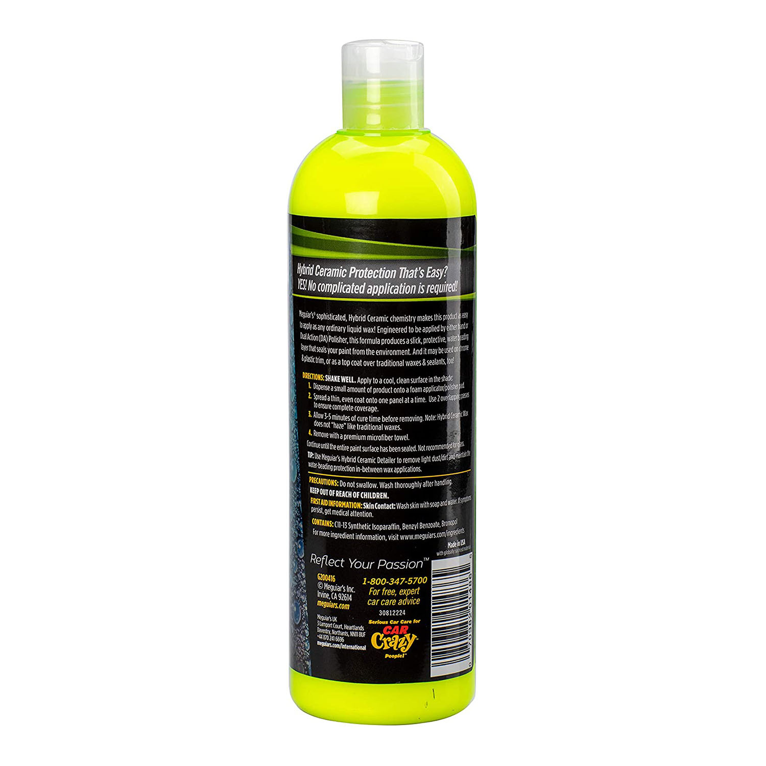  CEARA AUTO LICHIDA HYBRID CERAMIC LIQUID WAX -MEGUIARS