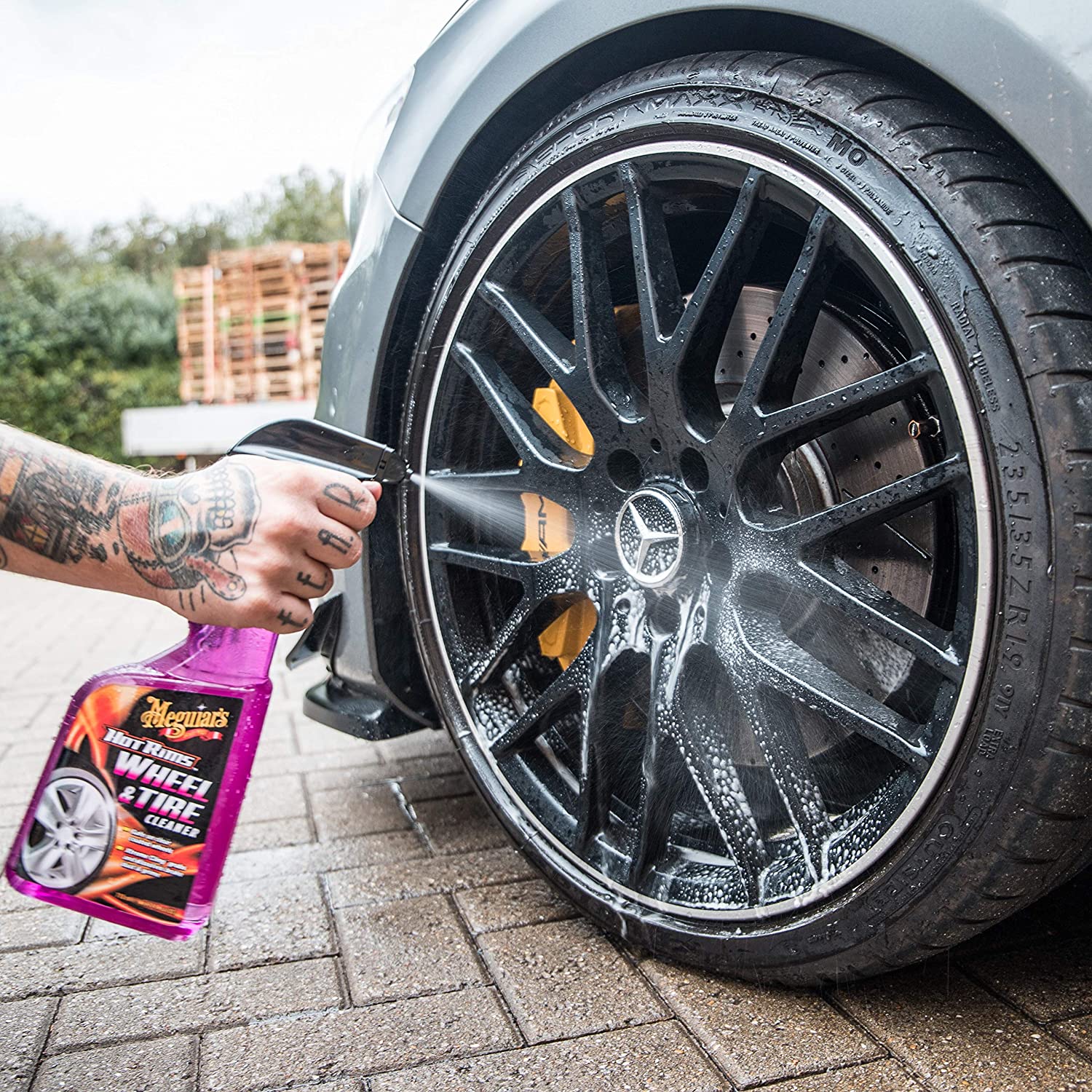  SOLUTIE CURATAT JANTE SI ANVELOPE, 710 ML, HOT RIMS ALL WHEEL CLEANER -MEGUIARS
