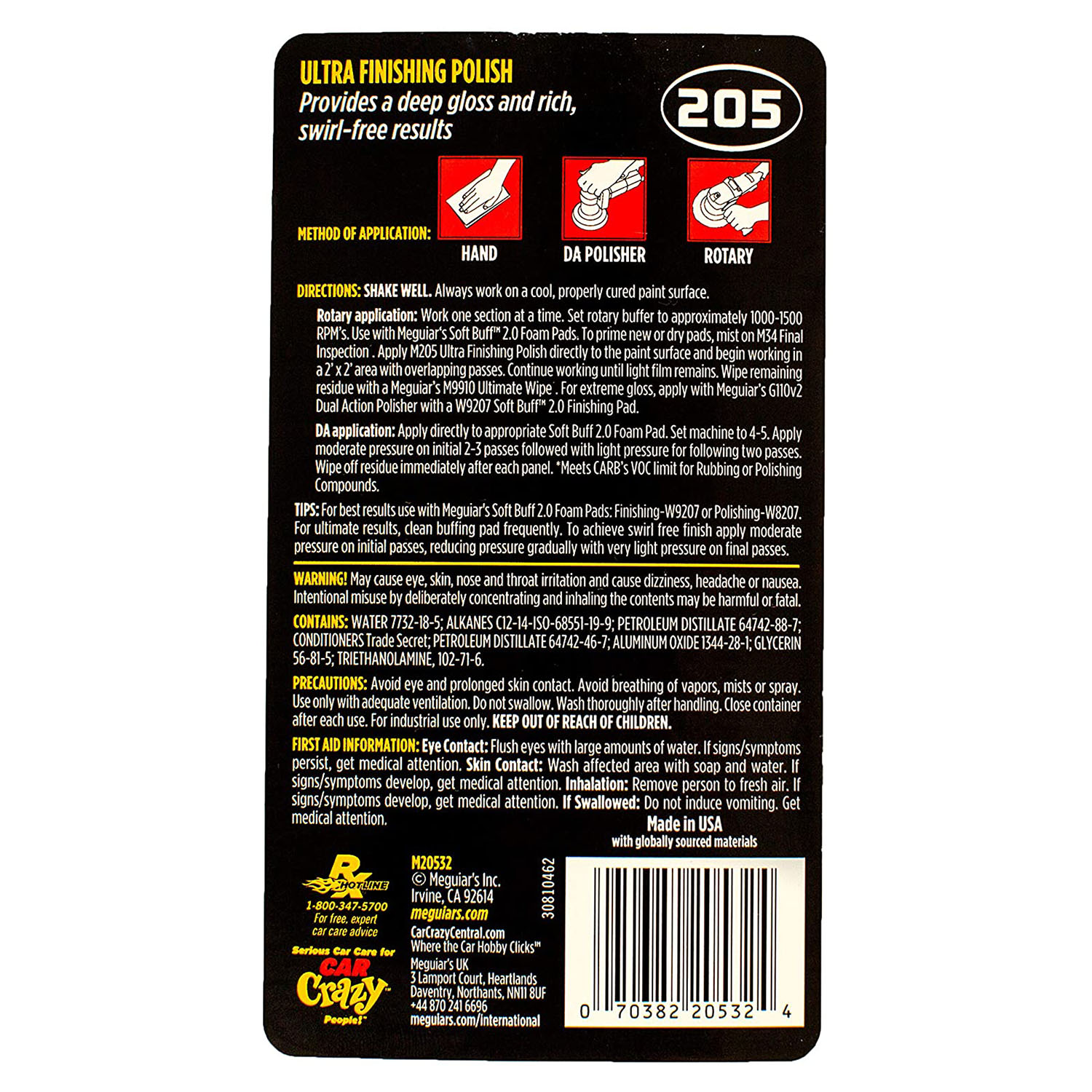  POLISH PENTRU ULTRA FINISARI, 0.946 ML, ULTRA FINISHING POLISH - MEGUIARS