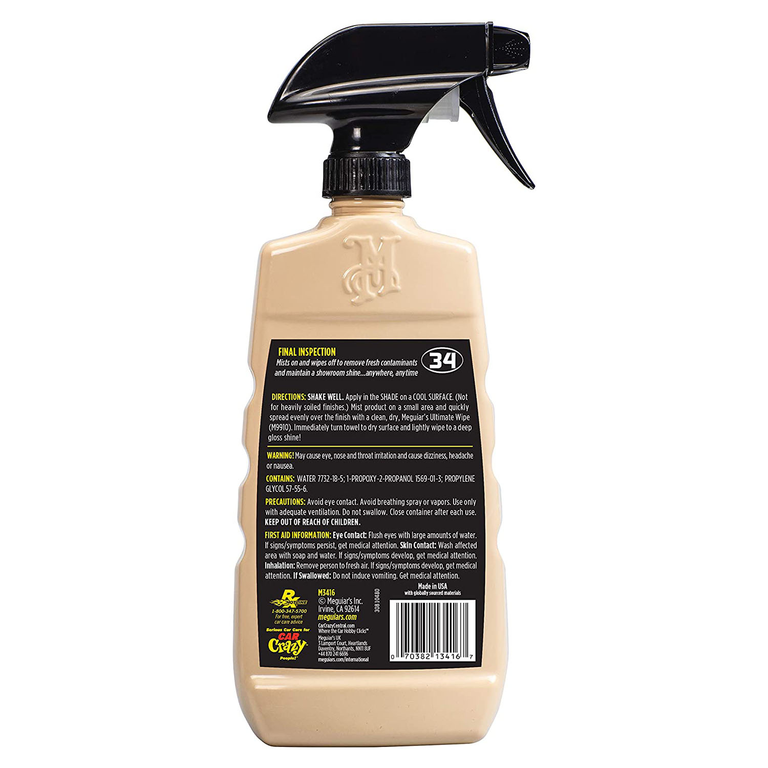  SOLUTIE CURATARE URME DE PE CAROSERIE, 473 ML, FINAL INSPECTION - MEGUIARS