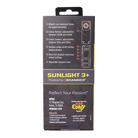  NBB LAMPA INSPECTIE VOPSEA SUNLIGHT 3+ -MEGUIARS
