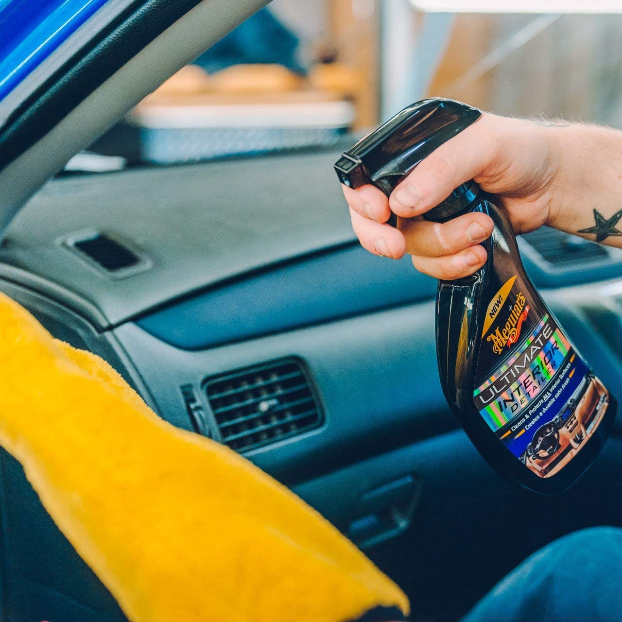  NBB MANUSA MICROFIBRE CURATARE INTERIOR 1 BUC,DETAILING MITT MEGUIARS