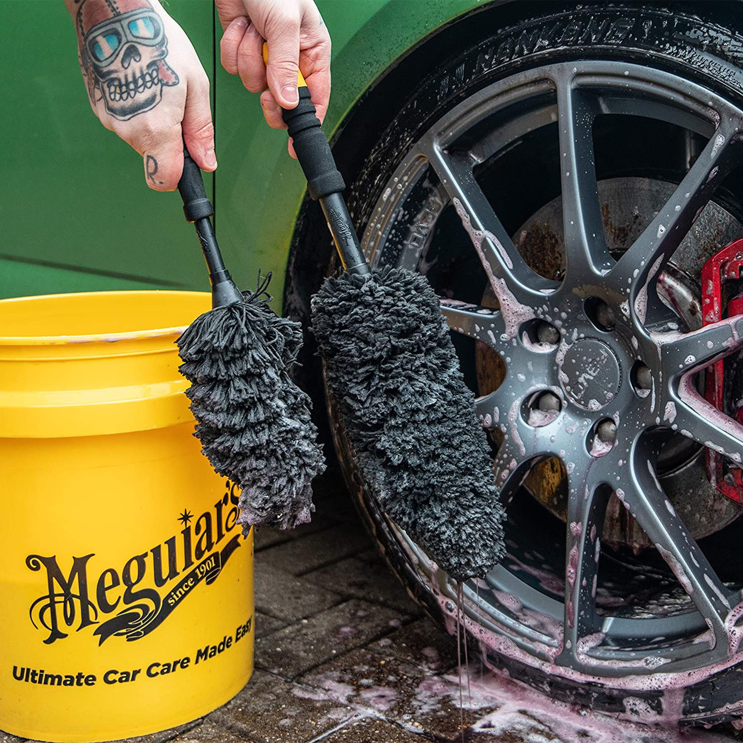 PERIE MARE CURATARE JANTE  1 BUC,SUPREME WHEEL BRUSH - LARGE MEGUIARS