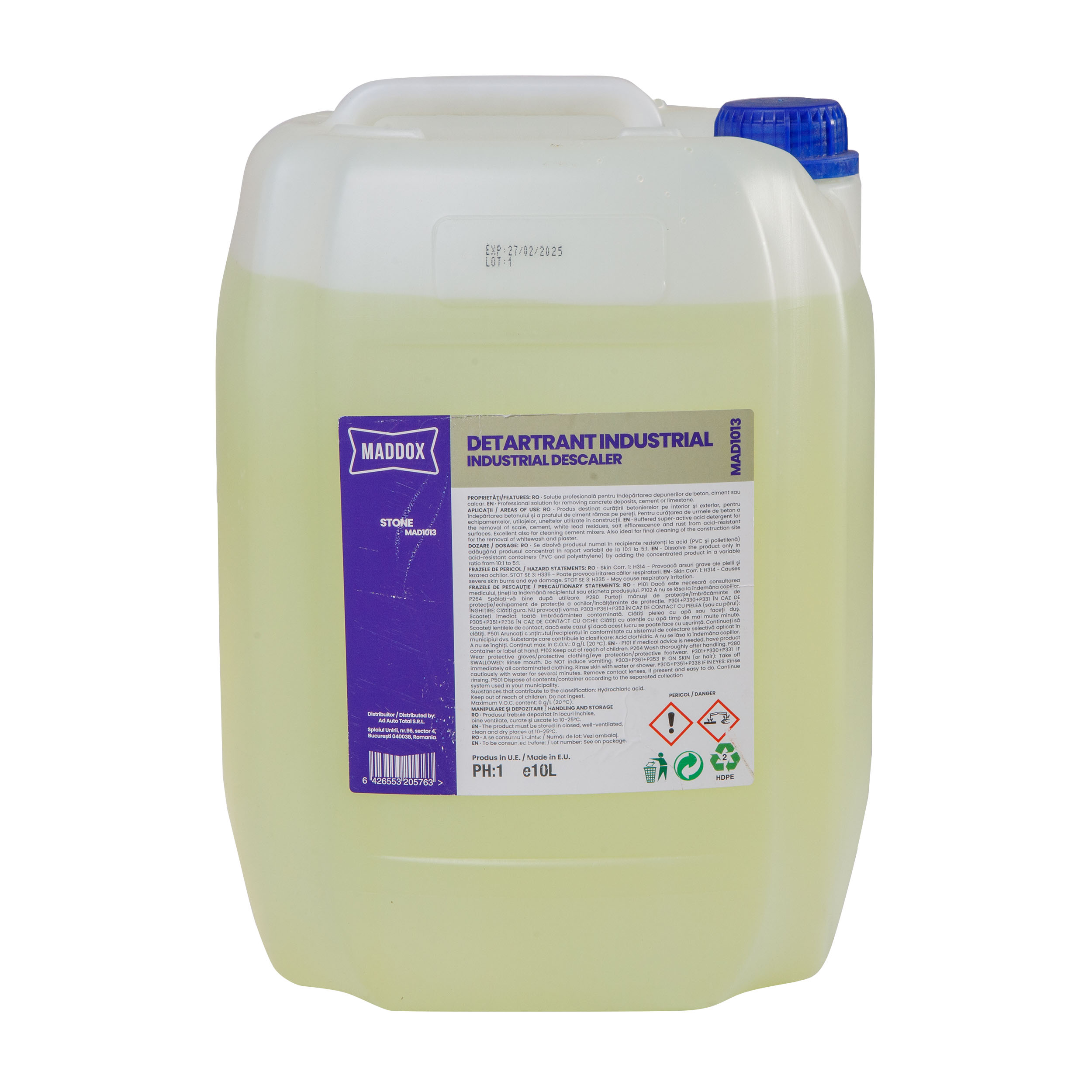  STONE-SOLUTIE PENTRU CURATAREA DEPUNERILOR DE CIMENT 10L