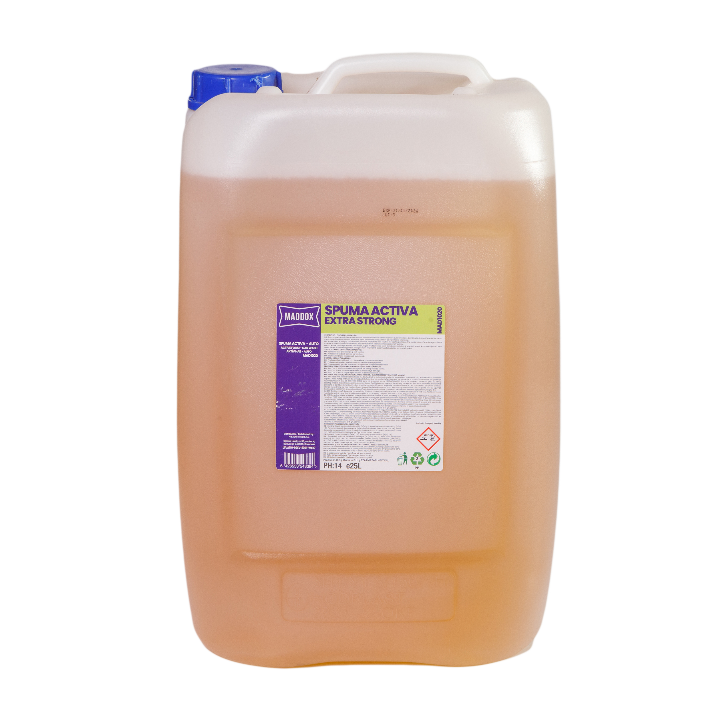  EXTRA STRONG-SPUMA ACTIVA PTR SPALATORIE SELF WASH 25L